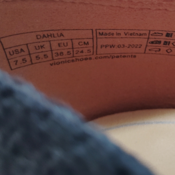 Vionic Dahlia Black Knit Ballet Skimmer Flats Size 7.5 - Picture 7 of 7